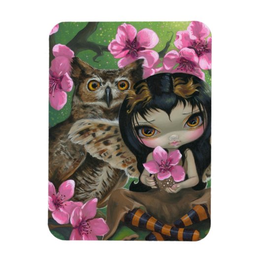 "Owlyn in the Springtime" Flex Magnet (Vertikal)