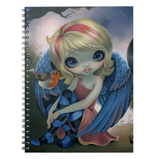 "Owlyn und Robyn" Notizbuch Notizblock (Vorderseite)