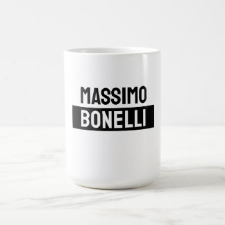 Own Name Minimalist Modern Plain Black White Kaffeetasse