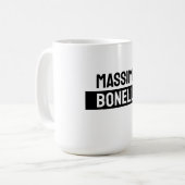 Own Name Minimalist Modern Plain Black White Kaffeetasse (Vorderseite Links)