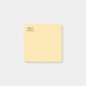 Own Name Modern Minimal Professional Plain Beige Post-it Klebezettel (Vorderseite)