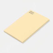 Own Name Modern Minimal Professional Plain Beige Post-it Klebezettel (angewinkelt)
