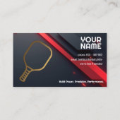 Own text, Precision Play Pickleball Coach Visitenkarte (Rückseite)