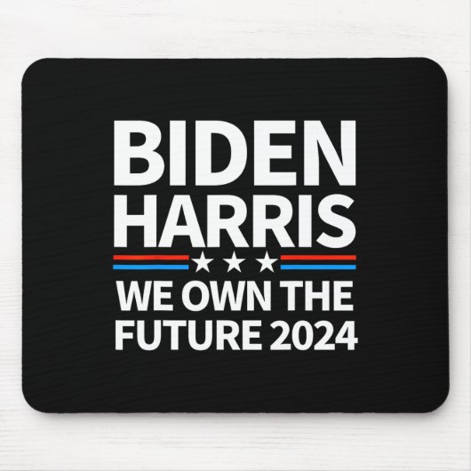Own The Future Biden Harris 2024 Patriotic Biden K Mousepad (Vorne)