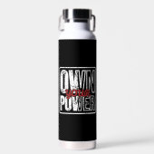 Own Your Power – Bold Motivational Quote Design Trinkflasche (Vorne)