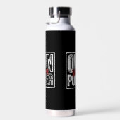 Own Your Power – Bold Motivational Quote Design Trinkflasche (Rechts)