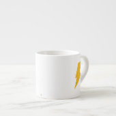 Own Your Power Minimal Typography | Motivational Q Espressotasse (Vorderseite Rechts)