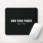 Own Your Power Personalized Mouse Pad – Feminine C Mousepad (Mit Mouse)
