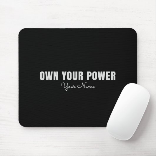 Own Your Power Personalized Mouse Pad – Feminine C Mousepad (Mit Mouse)