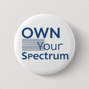 Own Your Spectrum – Autismus-Bewusstseinsmonat Bla Button