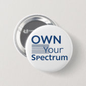 Own Your Spectrum – Autismus-Bewusstseinsmonat Bla Button (Vorne & Hinten)