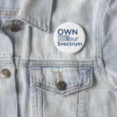 Own Your Spectrum – Autismus-Bewusstseinsmonat Bla Button (Beispiel)