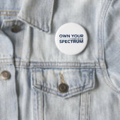 Own Your Spectrum – Autismus-Bewusstseinsmonat Bla Button (Beispiel)