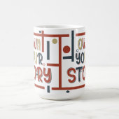 Own Your Story – Inspirational Typography Design Kaffeetasse (Mittel)