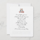 Own Your Story – Inspirational Typography Design Mitteilungskarte (Rückseite)