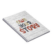 Own Your Story – Inspirational Typography Design Notizblock (Rechte Seite)