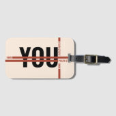 Own Your Story Shirt – Bold Motivational Quote Gepäckanhänger (Vorderseite (Horizontal))