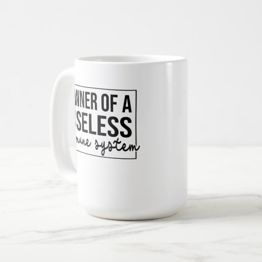Owner Of A Useless Immune System Kaffeetasse (Vorderseite Links)