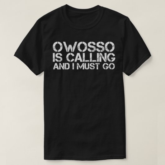 OWOSSO MI MICHIGAN Funny City Trip Home Roots USA T-Shirt (Design vorne)