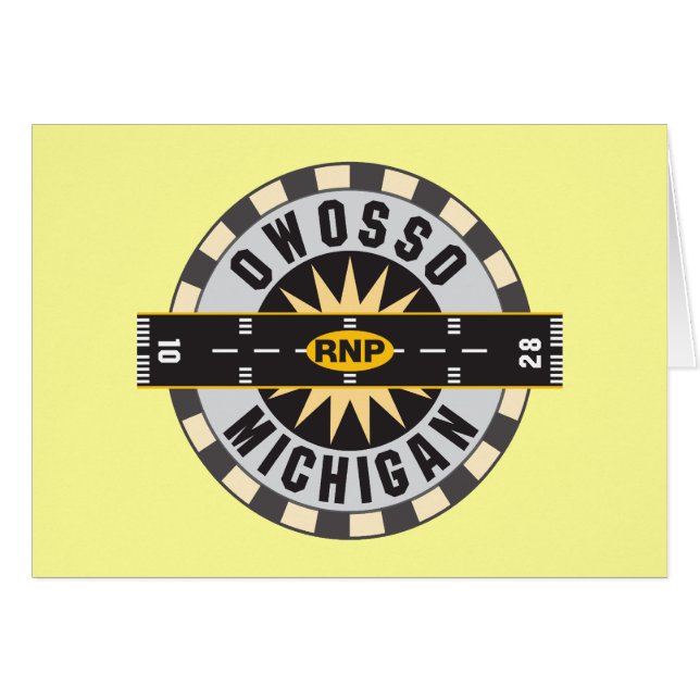 Owosso, MI RNP Airport (Vorderseite (Horizontal))