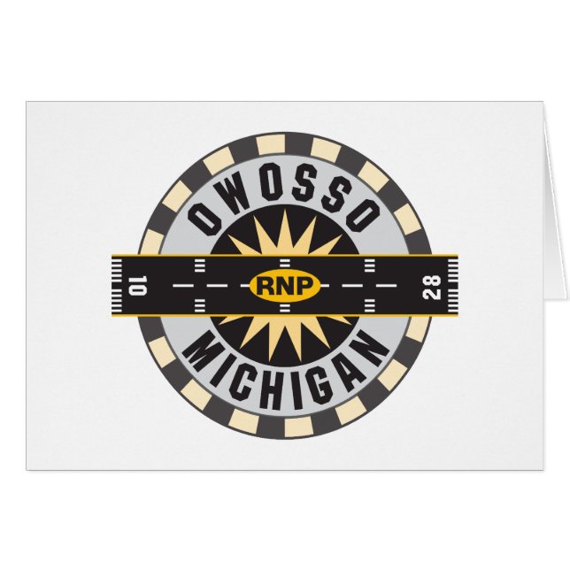 Owosso, MI RNP Airport (Vorderseite (Horizontal))