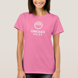 Owosso Pride Womens White Logo T - Shirt