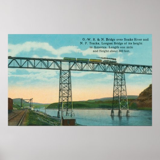 OWR & N Bridge SceneSnake River, ID Poster (Vorne)