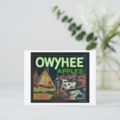 Owyhee Apple Crate LabelNampa, ID Postkarte (Stehend Vorderseite)