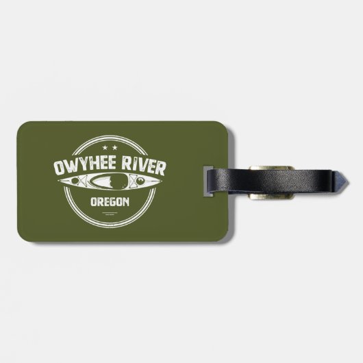 Owyhee River, Oregon Gepäckanhänger (Rückseite horizontal)
