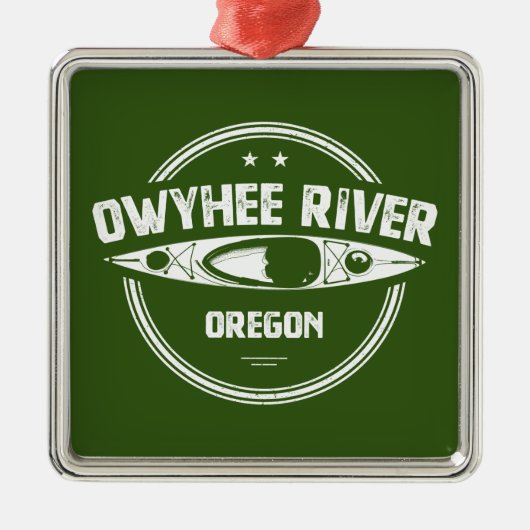 Owyhee River, Oregon Ornament Aus Metall (Vorne)