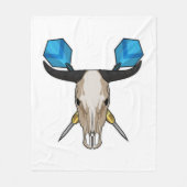 Ox bei Darts mit Dart Fleecedecke (Vorderseite)