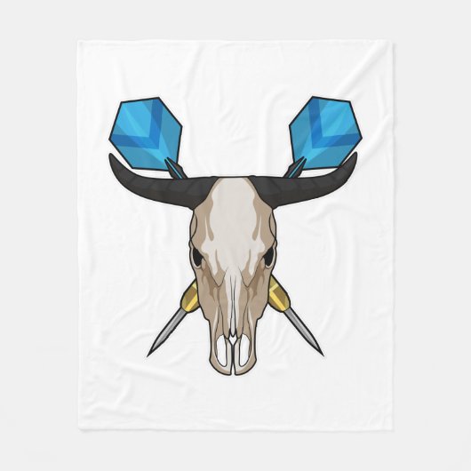 Ox bei Darts mit Dart Fleecedecke (Vorderseite)