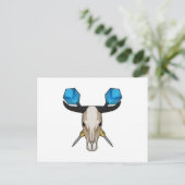 Ox bei Darts mit Dart Postkarte (Stehend Vorderseite)