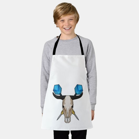 Ox bei Darts mit Dart Schürze (Getragen)