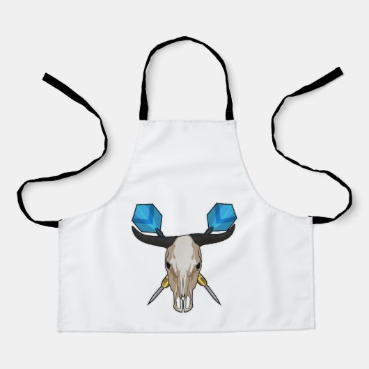 Ox bei Darts mit Dart Schürze (Vorderseite)