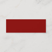 Ox Blood Business Card Mini Visitenkarte (Rückseite)