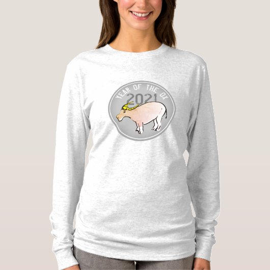OX Cartoon Chinesisches Neujahr 2021 Frauen-T T-Shirt (Vorderseite)