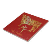 OX Chinesisches Sternzeichen für Horoskop Fliese (Seite)