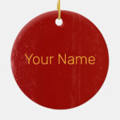 OX Chinesisches Sternzeichen für Horoskop Keramik Ornament (Hinten)