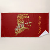 OX Chinesisches Sternzeichen für Horoskop Strandtuch (Vorderseite)