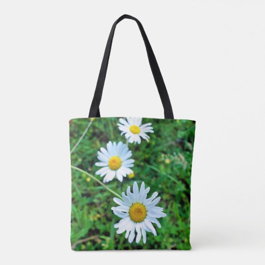 OX-Eye-Daisy auf der gesamten Print-Tasche Tasche (Rückseite)