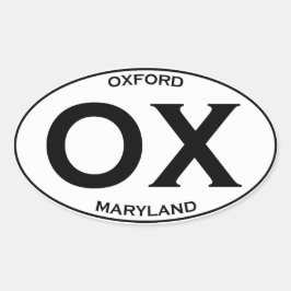 OX - Oxford Maryland Ovaler Aufkleber