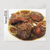 Ox Schwanz Brown Stew Postkarte (Vorderseite)