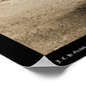 OX Teams & Wagons Frachter Schwarze Hügel SD 1887 Poster (Ecke)