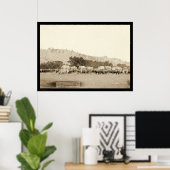 OX Teams & Wagons Frachter Schwarze Hügel SD 1887 Poster (Heimbüro)