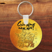 Ox Year custom Y Gruß in Vietnams Gold BRK Schlüsselanhänger (Vorderseite)