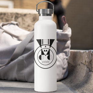 Ox Zodiac - Geometrisches Tierdesign für Ushi Trinkflasche