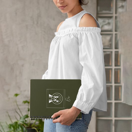 Ox Zodiac Notebook - Ushi Geometric Animal Journal Notizblock