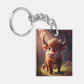 Ox Zodiac Sign Schlüsselanhänger (Vorderseite links)