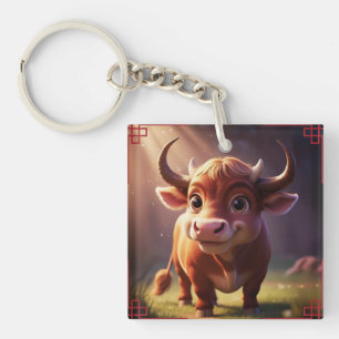 Ox Zodiac Sign Schlüsselanhänger